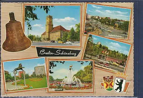 [Ansichtskarte] AK Berlin Schöneberg 5.Ansichten Nollendorfplatz - Bayerischer Platz - Wilhelm Foerster Sternwarte 1970. 