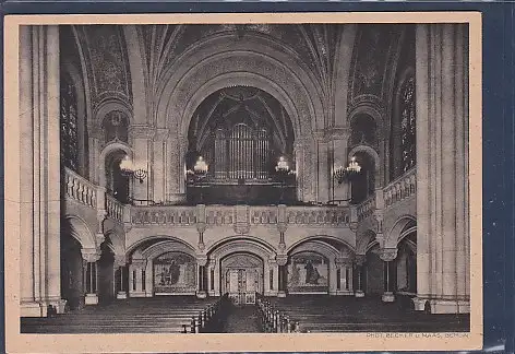 [Ansichtskarte] AK Kaiser Wilhelm Gedächtniskirche Mittelschiff mit Orgel 1930. 
