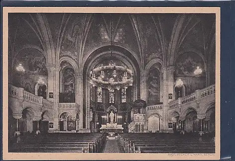 [Ansichtskarte] AK Kaiser Wilhelm Gedächtniskirche Mittelschiff mit Altar 1930. 