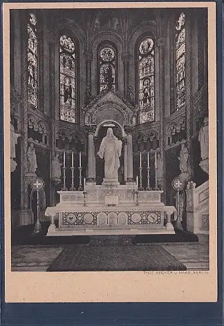 [Ansichtskarte] AK Kaiser Wilhelm Gedächtniskirche Der Altar 1930. 