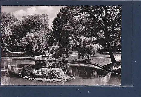 [Ansichtskarte] AK Cottbus Schwanenteich im Goethepark 1961. 