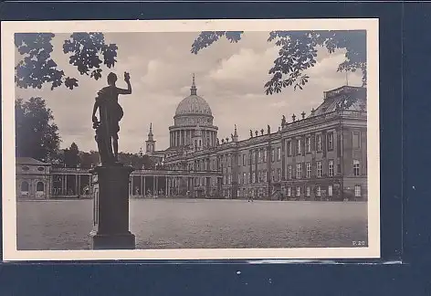 [Ansichtskarte] AK Potsdam Stadtschloß u. Nikolaikirche 1940. 