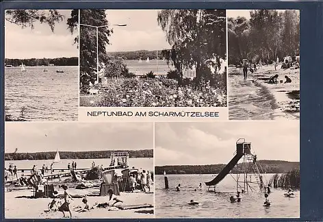 [Ansichtskarte] AK Bad Saarow Pieskow Neptunbad am Scharmützelsee 5.Ansichten 1979. 
