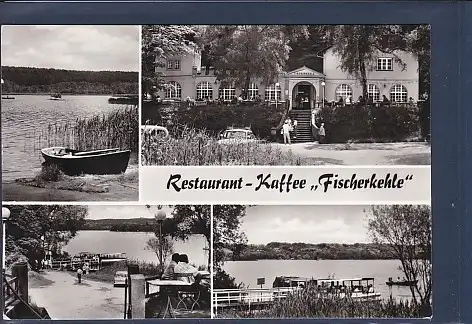 [Ansichtskarte] AK Restaurant Kaffee Fischerkehle am Schermützelsee Buckow 4.Ansichten 1978. 