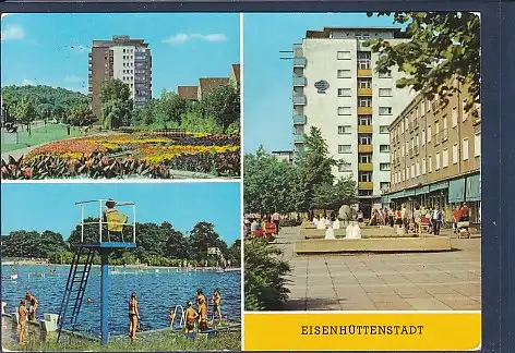 [Ansichtskarte] AK Eisenhüttenstadt 3.Ansichten Diehloer Straße - Schwimmbad - Leninallee 1978. 
