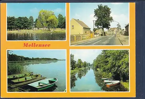 [Ansichtskarte] AK Mellensee 4.Ansichten Badestelle am Mellensee - Teilansicht - Am Nottekanal 1985. 
