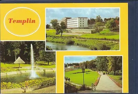 [Ansichtskarte] AK Templin 3.Ansichten FDGB Erholungsheim Salvador Allende Im Bürgergarten 1982. 