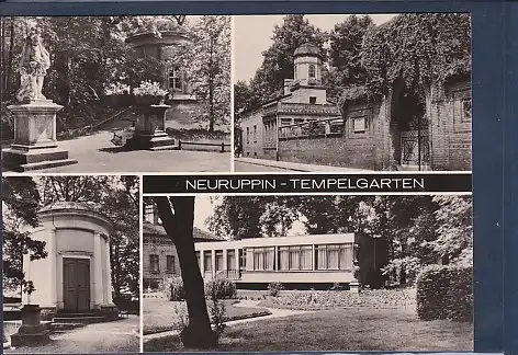 [Ansichtskarte] AK Neuruppin - Tempelgarten 4.Ansichten 1976. 