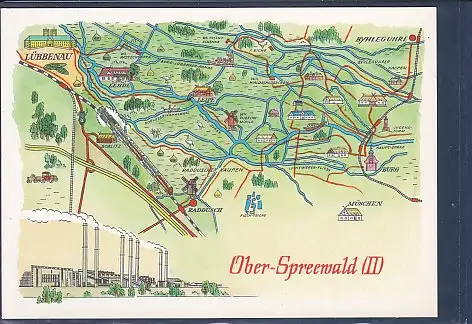 [Ansichtskarte] AK Karte Ober - Spreewald ( II) Lübbenau - Raddusch - Byhleguhre 1977. 