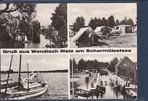 [Ansichtskarte] AK Gruß aus Wendisch Rietz am Scharmützelsee 4.Ansichten 1968. 