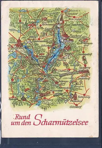 [Ansichtskarte] AK Rund um den Scharmützelsee Bad Saarow - Wendisch Rietz - Görsdorf 1968. 