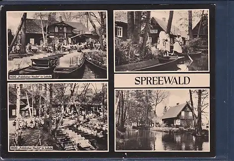 [Ansichtskarte] AK Spreewald 4.Ansichten HOG Fröhlicher Hecht in Lehde - HOG Fröhlicher Hecht in Lehde 1964. 