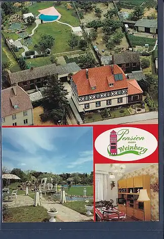 [Ansichtskarte] AK Pension zum Weinberg Beelitz 3.Ansichten Luftbild 2000. 