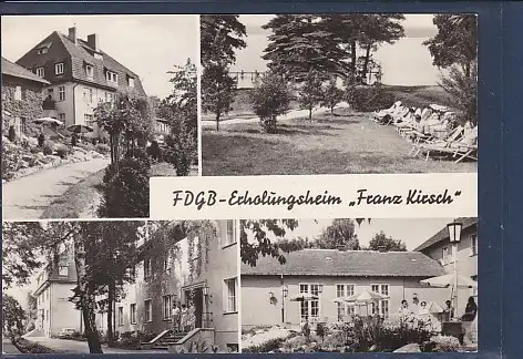 [Ansichtskarte] AK FDGB Erholungsheim Franz Kirsch 4.Ansichten Diensdorf am Scharmützelsee 1970. 