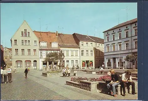 [Ansichtskarte] AK Perleberg Großer Markt 1987. 