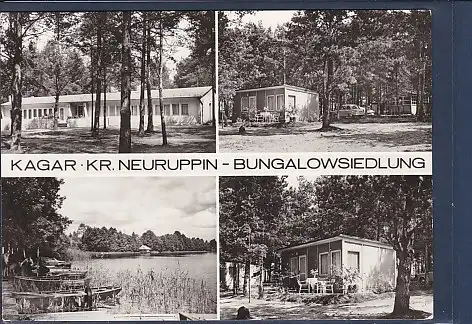 [Ansichtskarte] AK Kagar Kr. Neuruppin - Bungalowsiedlung 4.Ansichten 1973. 