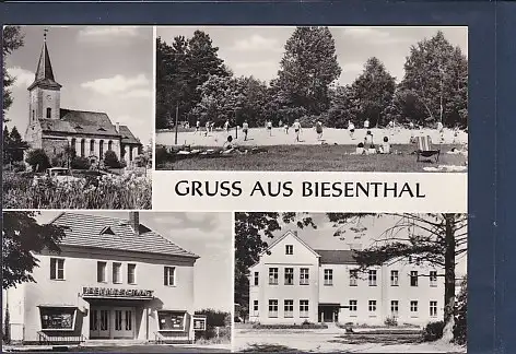 [Ansichtskarte] AK Gruss aus Biesenthal 4.Ansichten 1974. 