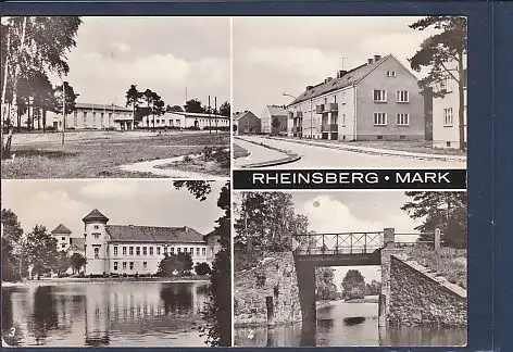 [Ansichtskarte] AK Rheinsberg Mark 4.Ansichten FDGB Erholungsheim Freundschaft - Dubnastraße - Schloß 1982. 