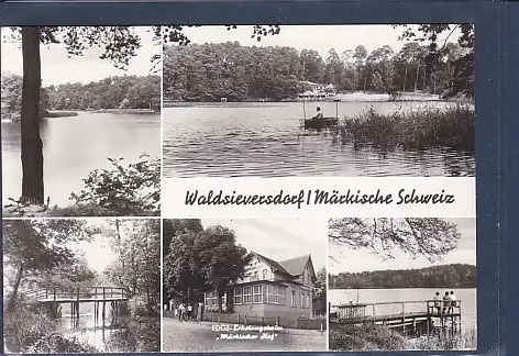 [Ansichtskarte] AK Waldsieversdorf / Märkische Schweiz 5.Ansichten FDGB Erholungsheim Märkischer Hof 1985. 