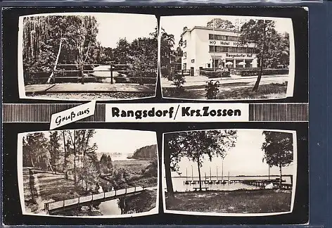 [Ansichtskarte] AK Gruß aus Rangsdorf / Krs. Zossen 4.Ansichten 1969. 