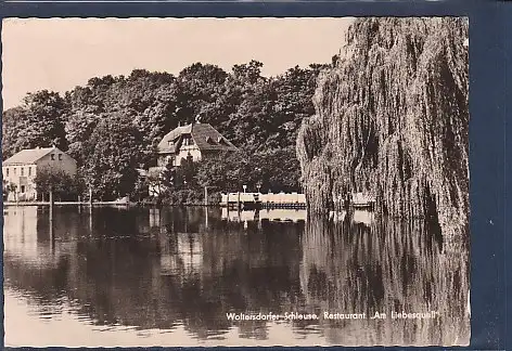 [Ansichtskarte] AK Woltersdorfer Schleuse Restaurant Am Liebesquell 1963. 