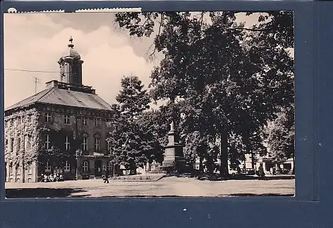 [Ansichtskarte] AK Templin U/M. Markt mit Rathaus 1965. 