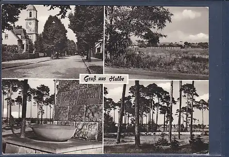 [Ansichtskarte] AK Gruß aus Halbe 4.Ansichten 1971. 