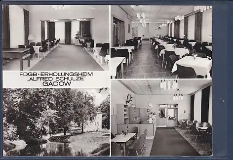 [Ansichtskarte] AK FDGB Erholungsheim Alfred Schulze Gadow 4.Ansichten 1972. 