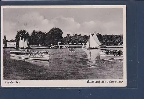 [Ansichtskarte] AK Tegeler See Blick auf den Seegarten Berlin Tegelort 1959. 