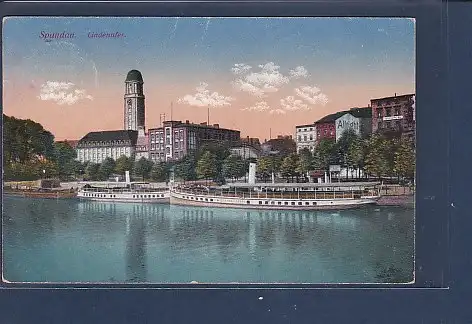 [Ansichtskarte] AK Spandau Lindenufer 1921. 