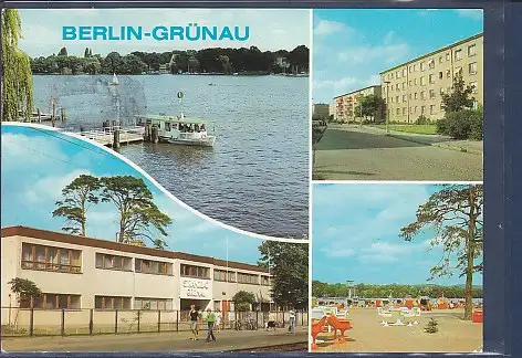 [Ansichtskarte] AK Berlin Grünau 4.Ansichten Strandbad Grünau - Neubauten Friedrich Wolf Straße 1986. 