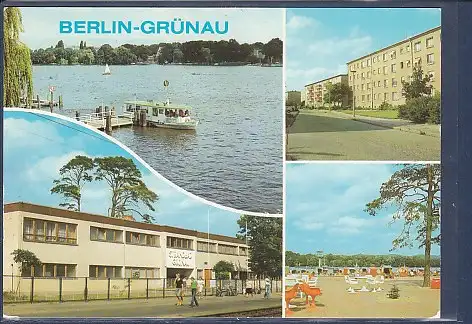 [Ansichtskarte] AK Berlin Grünau 4.Ansichten Strandbad Grünau - Neubauten Friedrich Wolf Straße 1987. 
