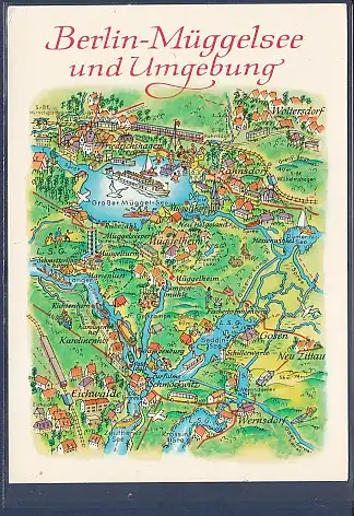 [Ansichtskarte] AK Karte Berlin Müggelsee und Umgebung 1982. 