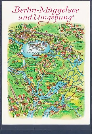 [Ansichtskarte] AK Karte Berlin Müggelsee und Umgebung 1985. 
