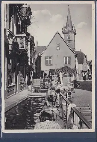 [Ansichtskarte] AK Oberehnheim i.E. Wäscherinnen 1955. 