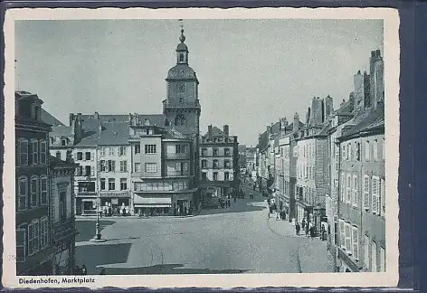 [Ansichtskarte] AK Diedenhofen Marktplatz 1940. 