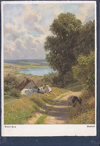 [Ansichtskarte] AK 4128 Paul Hey : Seeblick 1960. 