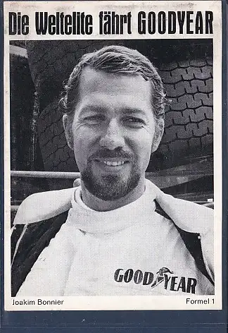 [Ansichtskarte] AK Die Weltelite fährt GOODYEAR Joakim Bonnier Formel 1. 