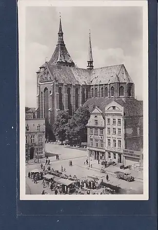 [Ansichtskarte] AK Rostock Blick vom Rathaus 1956. 