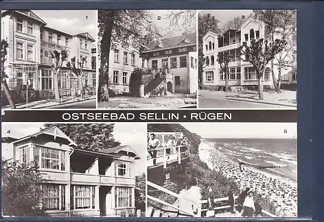 [Ansichtskarte] AK Ostseebad Sellin - Rügen 5.Ansichten FDGB Erholungsheim Ferienglück - FDGB Erholungsheim Sellin Seitengebäude 1982. 