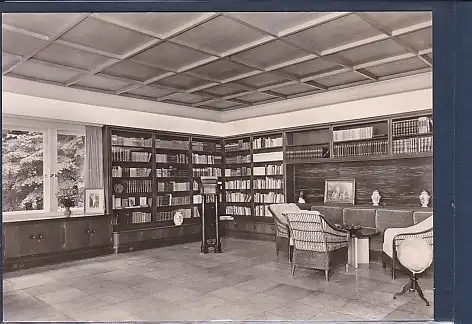 [Ansichtskarte] AK Kloster ( Hiddensee) Gerhart Hauptmann Gedächtnisstätte Bibliothek im Arbeitsraum 1969. 