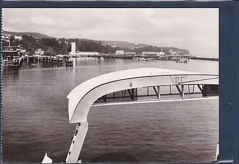 [Ansichtskarte] AK Saßnitz Blick vom Eisenbahnfährschiff der Deutschen Reichsbahn MS Sassnitz 1961. 