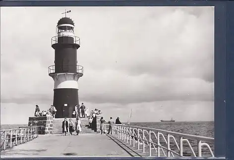 [Ansichtskarte] AK Warnemünde Mole 1968. 