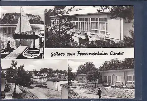 [Ansichtskarte] AK Grüsse vom Ferienzentrum Canow 4.Ansichten Wustrow Kr. Neustrelitz 1980. 