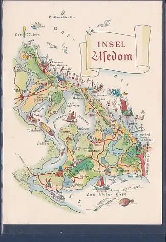 [Ansichtskarte] AK Karte Insel Usedom 1959. 