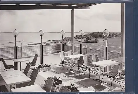 [Ansichtskarte] AK Klink FDGB Ferienobjekt Erholungsheim Herbert Warnke Dachcafe - Terrasse 1977. 