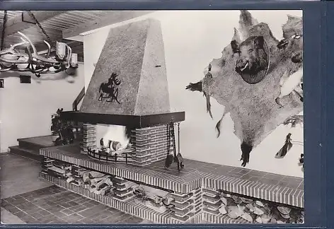 [Ansichtskarte] AK Ostseebad Koserow Forstferienobjekt Damerow Kamin 1977. 