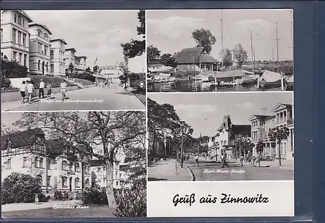 [Ansichtskarte] AK Gruß aus Zinnowitz 4.Ansichten Straße der Völkerfreundschaft - Baltisches Haus - Karl Marx Straße 1975. 