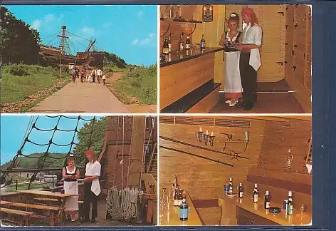 [Ansichtskarte] AK Ostseestadt Saßnitz ( Rügen) Ortsteil Neu Mukran Piratenschiff 4.Ansichten 1982. 