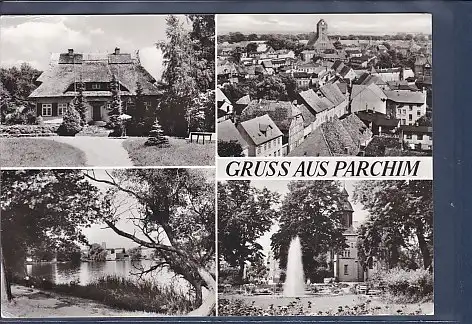 [Ansichtskarte] AK Gruss aus Parchim 4.Ansichten 1981. 